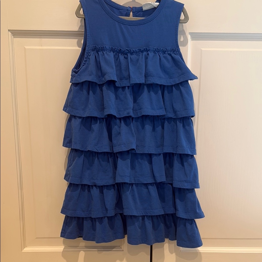 Boden Blue Tiered Ruffle Sundress